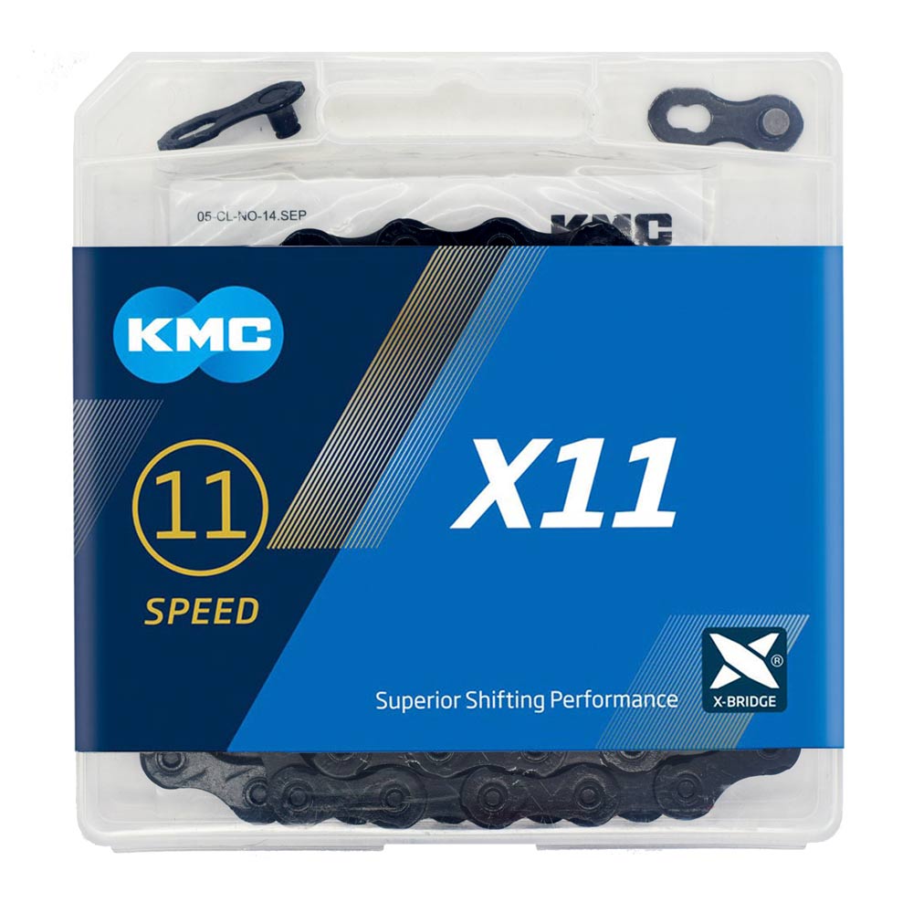 KMC X11 -  11 speed chain 114 links BLACK